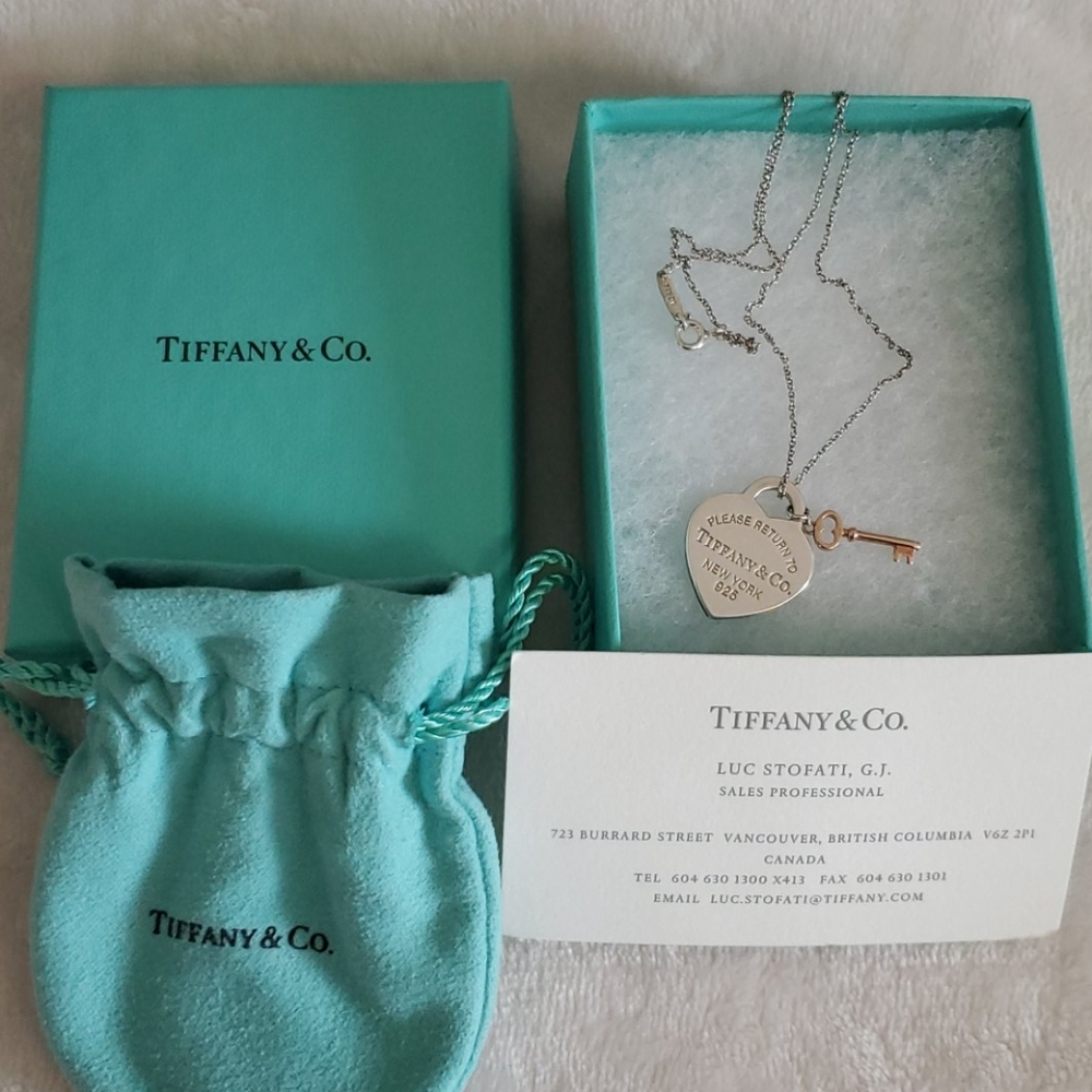 Tiffany & Co Heart and Key Pendant